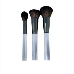 (2/$15) OPULENT BEAUTY CRYSTAL CLEAR 3 PC BRUSHES